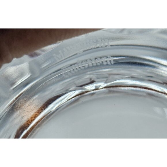 Marquis by Waterford Crystal Cut Glass Leaf Bowl Vase Centerpiece Decor 3.75 in - Picture 7 of 11